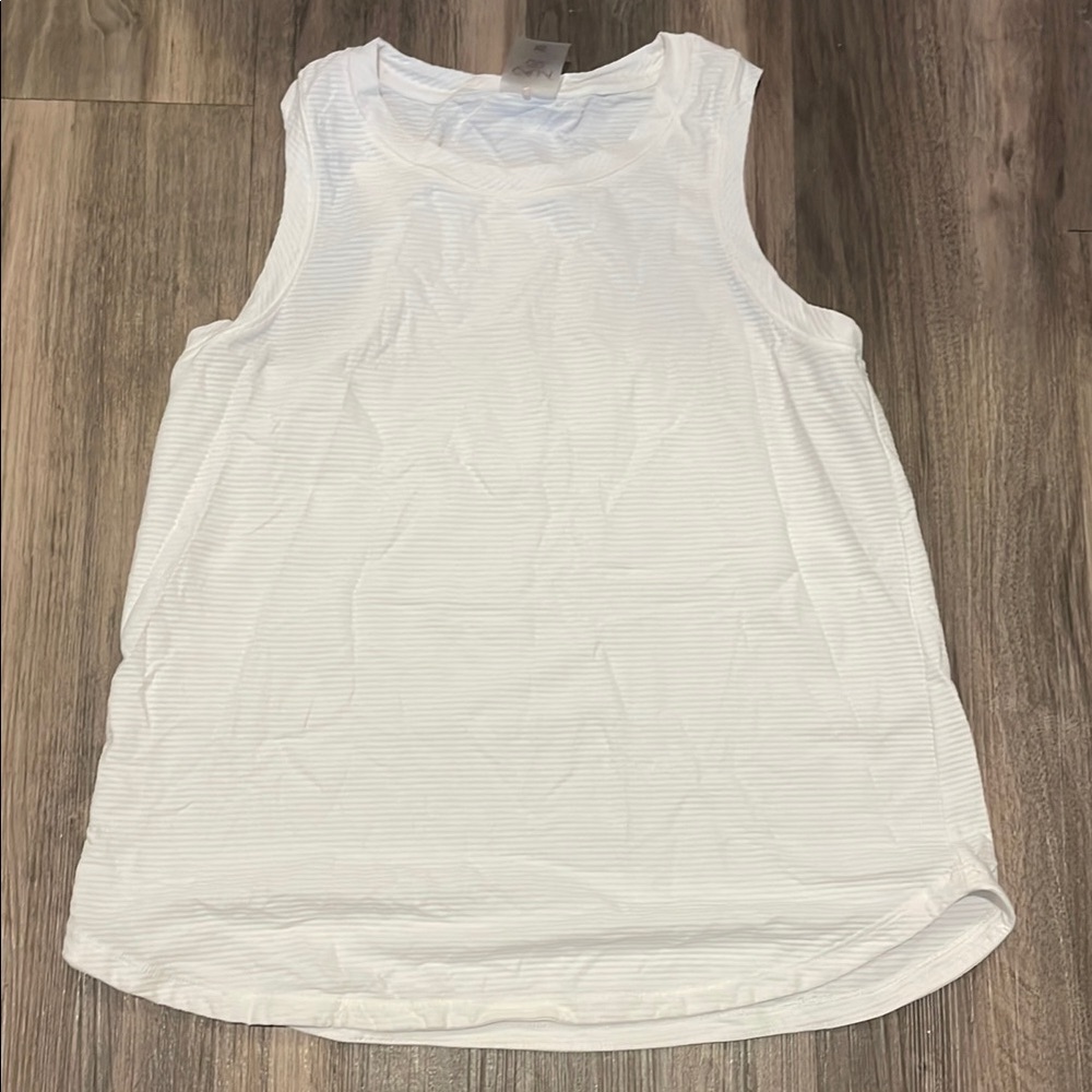 White Sleeveless Active Top
